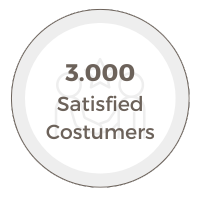 over 3000 satisfied costumers