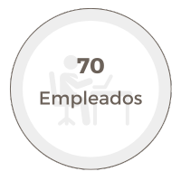 70 empleados