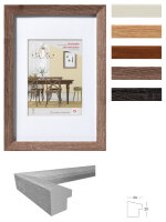 Fiorito wooden frame with art glass