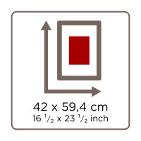 Stoel Aluminium frame 42x59.4 STAAL