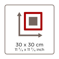 Stockholm houten deur 030X030 ZWART