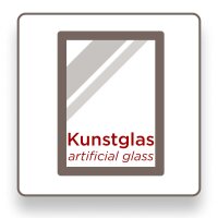 Stockholm 3D houten lijst 060X090 Jersey lijst WIT met kunstglas