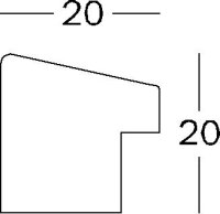 Cornice in legno Fiorito 30x45 cm, NUT TREE