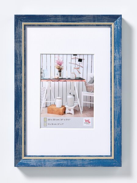 Chalet Designrahmen 010X015 cm BLAU