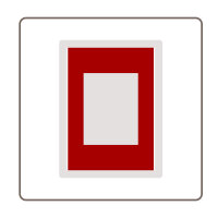 Stalen kunststof frame 040X040 GOUD