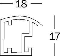 Trendstyle Kst.Rahmen 18x24 WEISS