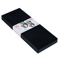 Leporello PIMP AND CREATE, Pop up para 16 F. 10x10 cm, negro