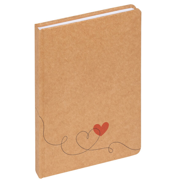 Notizbuch Love, braun, 80 Blatt