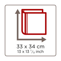 Selbstklebealbum Fun, rot, 33X34 cm